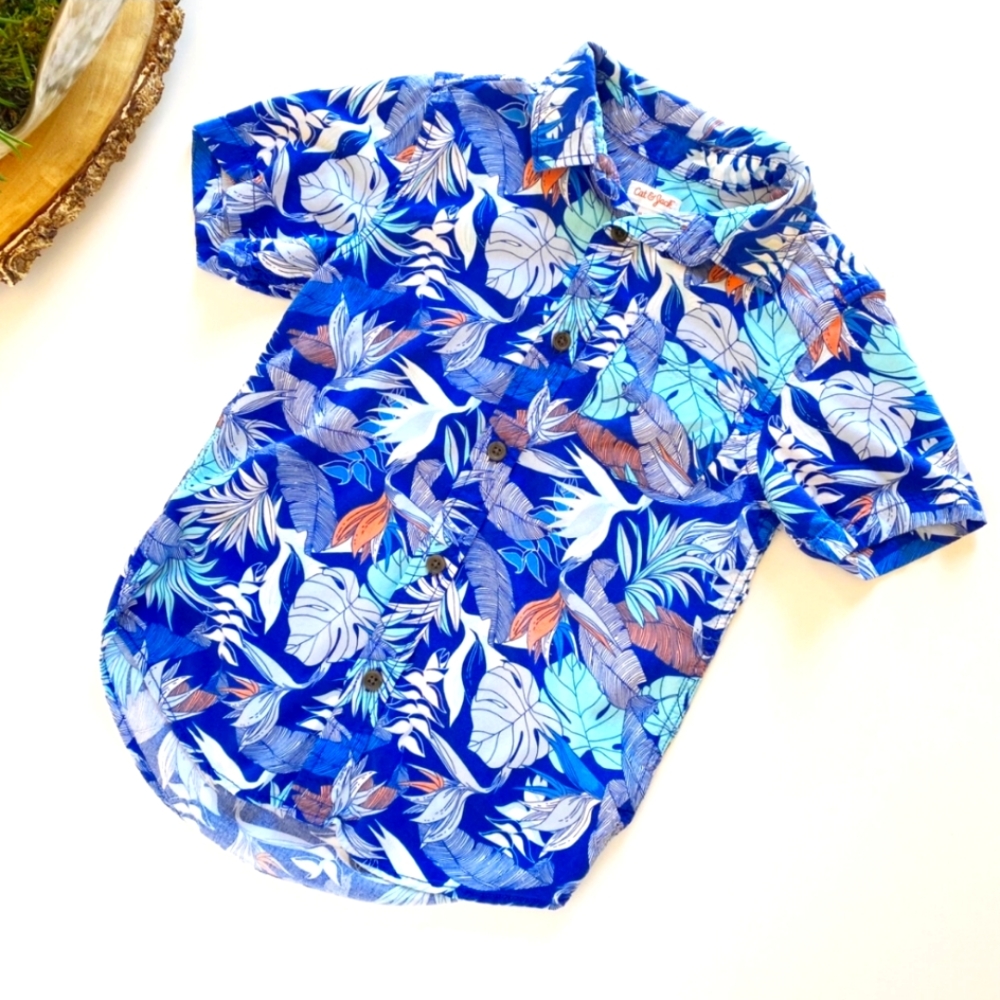 Cat & Jack Boy's M Hawaiian Shirt